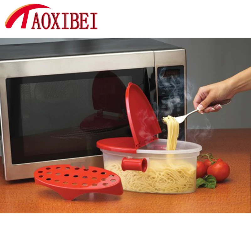 TAOXIBEI Pasta Box Microwave oven Spaghetti Noodles Box Food Container