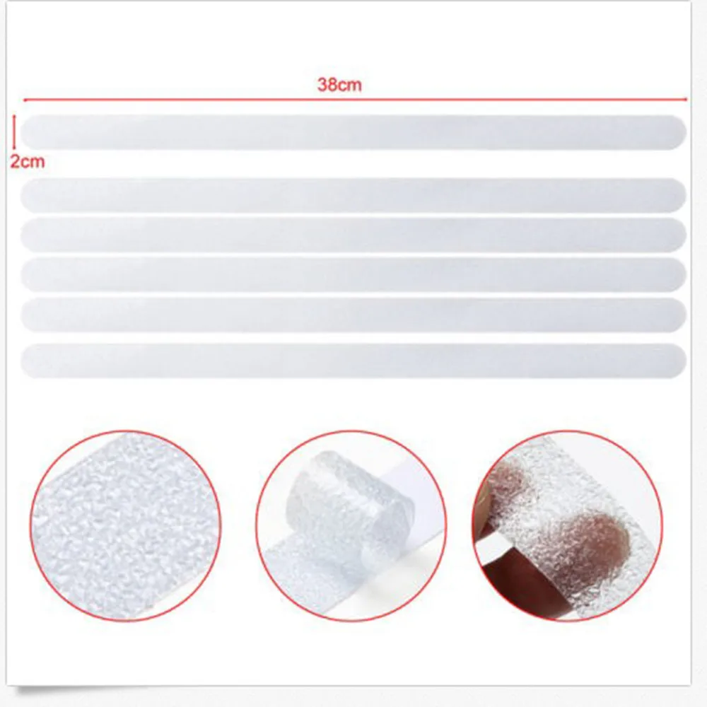 Anti-Slip Strips Shower Stickers Bath Safety Strips Transparent Non Slip Strips Stickers For Bathtubs Showers Stairs Floors