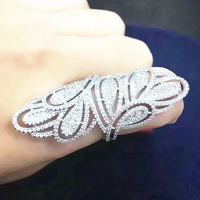 Buy AlooWay fashion peacock fancy long design ring