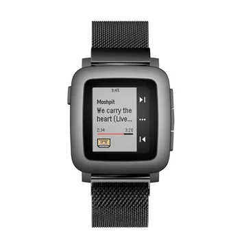 

Replacement Stainless Steel Milanese Mesh Band Watch Strap Wristband For Pebble Time Smart DU55