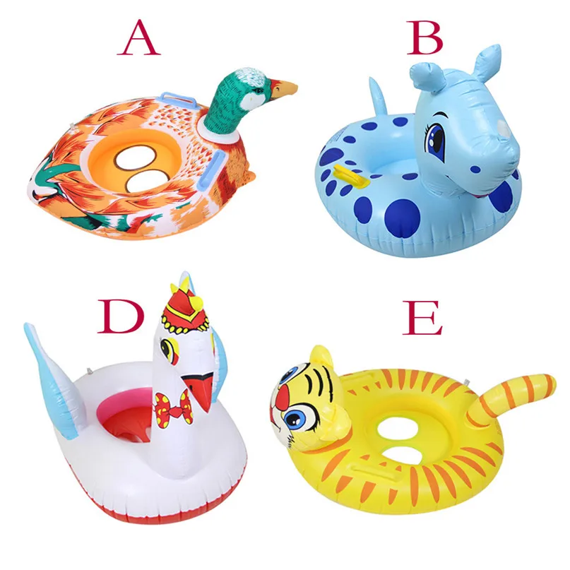 Summer Swimming Pool Ring Floating Inflatable Unicorn Cartoon Thicken Baby swimming seat Animal shape Kids Swim Ring #3j18#F (12)