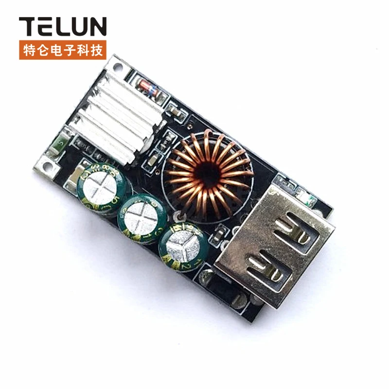 

1pcs 5V2.4A 9V2A 12V1A mobile phone fast charge buck module supports QC3.0 protocol automatic identification solar fast charging
