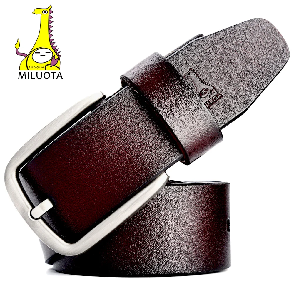 

[MILUOTA] 2016 Brand Belts for Men High Quality Cow Genuine Leather Belt Man Fashion Designer Strap Male Jeans cintos MU067
