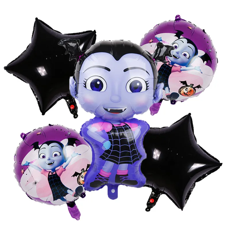 5 piezas unids de Globos de fiesta de cumpleaños de vampyrina decoración de Globos de helio para niños Globos de fiesta de Halloween 5 piezas unids de Globos de fiesta de cumpleaños de vampyrina decoración de Globos de helio para niños Globos de fiesta de Halloween