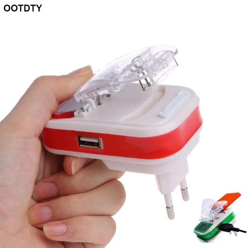

USB Universal Battery Charger LCD Indicator Screen EU/US Plug For Cell Phones