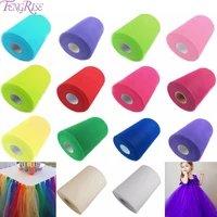 Fengrise Свадебные украшения 100 ярдов 91.5 M 15 см фатин Ткань Юбки Швейные Tкани Тюль Spool рулонов органза лоскутное Аксессуары ремесла - изображение