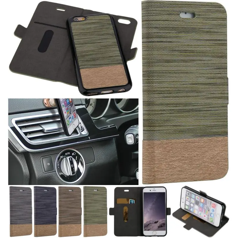 

Luxury Business Style Case For apple iPhone 6 S 6S Plus 5 5S SE Leather Case For Samsung Galaxy S7 Edge Card Slot Fundas P23Z