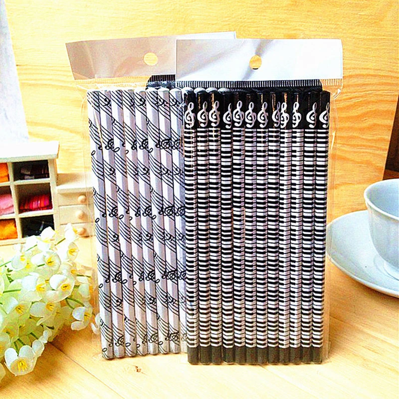 12pcs Musical Note Pencil Pencil Music Stationery Piano School ^m^ 12pcs Musical Note Pencil Pencil Music Stationery Piano School ^m^