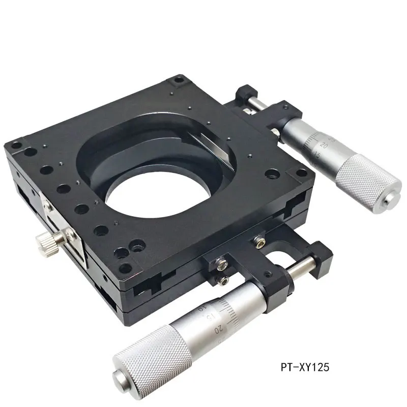 PDV PT XY125 135 ручной XY двухосный переводной этап полый ход 12 5 мм минимальная