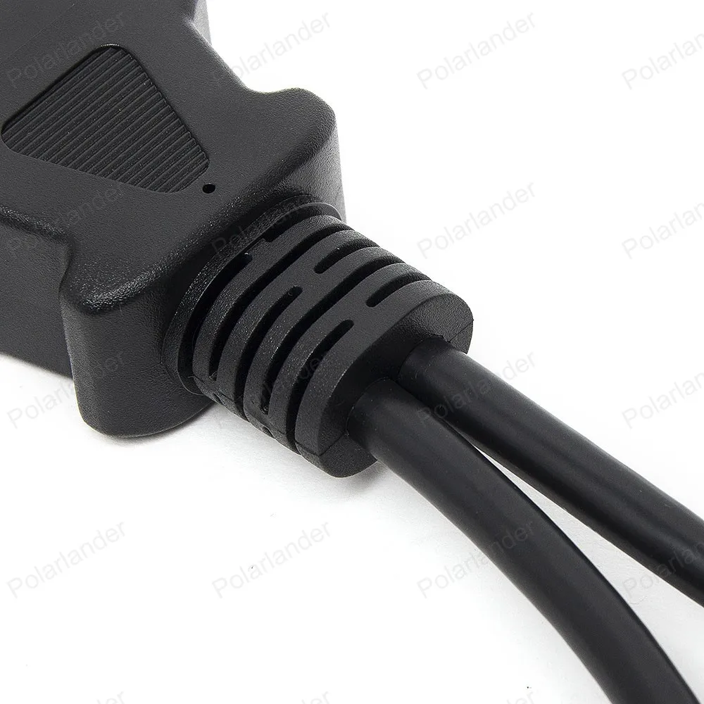 Лидер продаж 16 контактный адаптер OBD 2 Удлинительный кабель штекер двойной