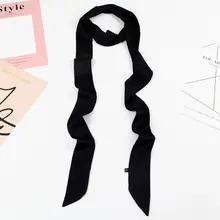 Женские шелковые шарфы на весну и осень с тонкими и длинные шары шарф пояс лента декоративная супер Длинная лента