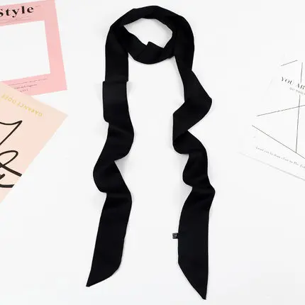 

Women's silk scarves in spring and autumn with slender and long scarves Scarf Belt Ribbon Decorative Super Long Ribbon