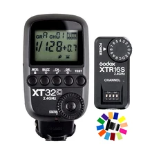 Godox 2,4G 1/8000 s триггер для вспышки с XT32C для Canon+ XTR-16S приемники для V860 V850