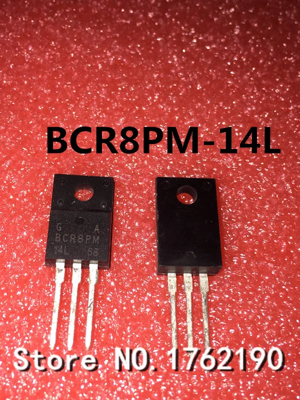 

5PCS/LOT BCR8PM-14L TO-220F 600V 16A Triacs