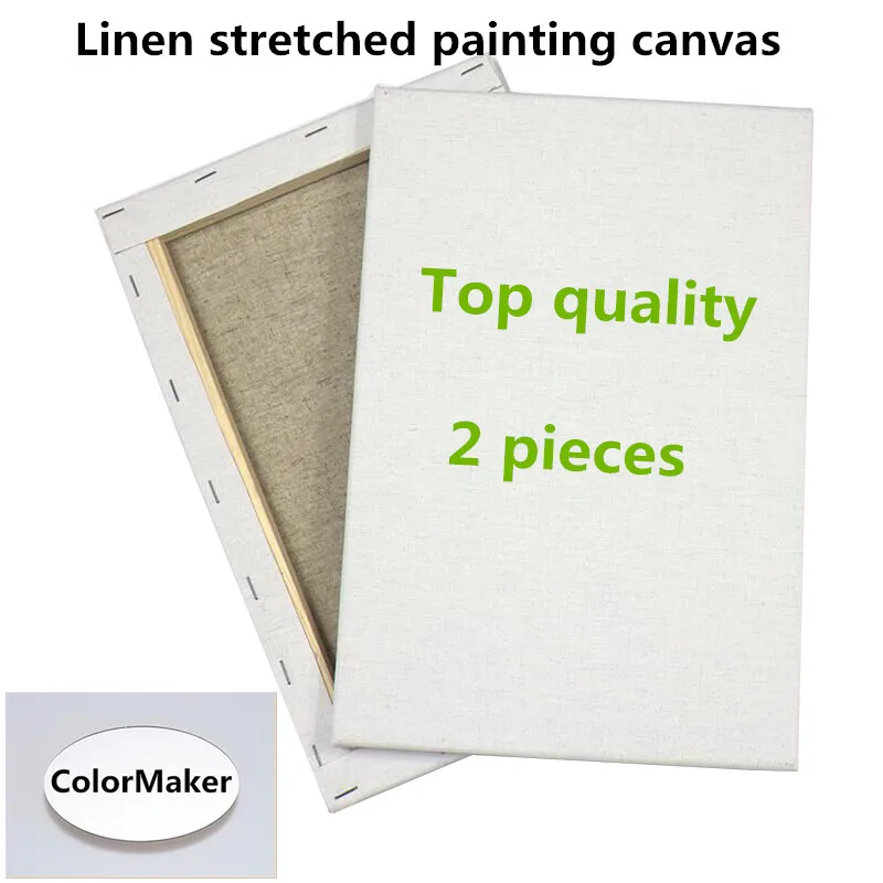 

300g Linen blend stretched canvas board for wholesale ( 2 pieces )