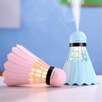 

USB Badminton Humidifier Mini Humidifier 12 Hours humidification Air Diffuser Hydrating Spray Silent Operation for Home Office
