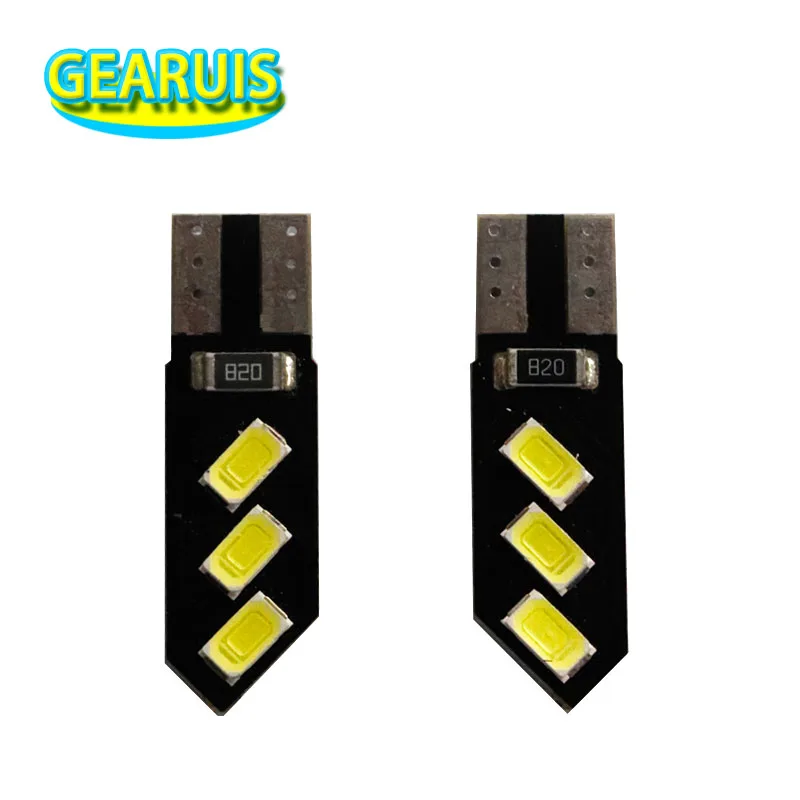 100 шт. T10 W5W 194 168 6 SMD 5630 ПВХ светодиодный 1 Вт 33 мм длина клина для номерного знака, габаритный фонарь для купольные лампы поворота Боковые лампы 12 V