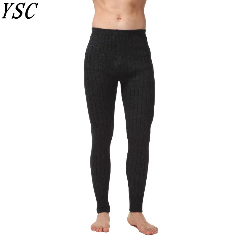 YUNSHUCLOSET новый стиль мужские кашемировые шерстяные теплые брюки трикотажные