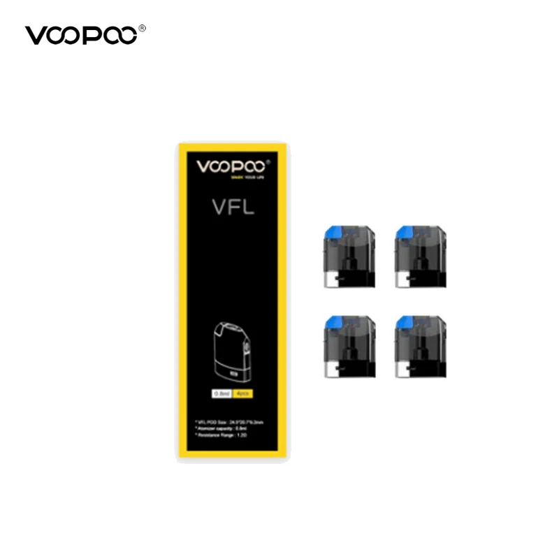 4 шт. оригинальный Voopoo VFL сменный Pod 0 8 мл емкость 1.2ohm электронные сигареты топ