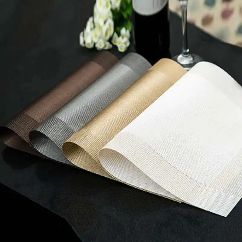 top quality 4pcs kitchen table bar mat pvc placemat square kitchen tool dining table mat bowl - Kitchen Table Mats top quality 4pcs kitchen table bar mat pvc placemat square kitchen tool dining table mat bowl - Kitchen Table Mats