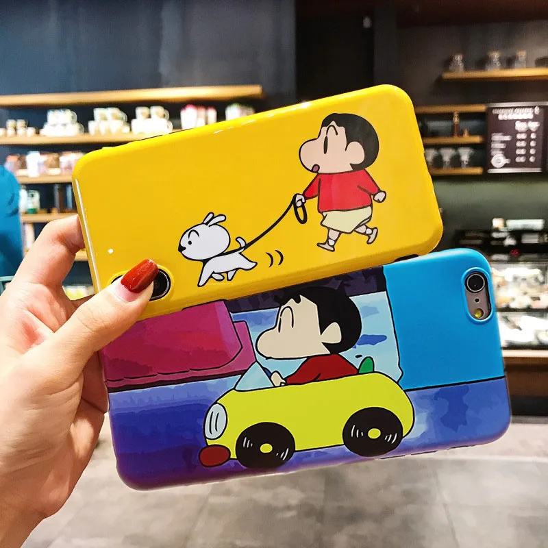 Японский мультфильм Crayon Shin Chan чехол для iPhone X XS Max XR матовый Мягкий силиконовый Fundas