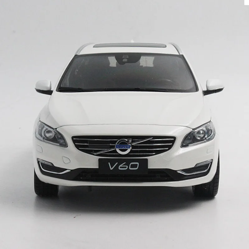 118 Diecast Model for Volvo V60 2016 White SUV Alloy Toy Car Miniature Collection Giftsin