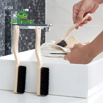 

JiangChaoBo Long Handle Imitation Wood Shoes Cleaning Brush Soft Wool Shoes Brush Home Laundry Brush Clothes Board Shoes Brush