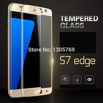 

Wholesale 3D Curved Tempered Glass For Samsung Galaxy S7 Edge G935F Screen Protector 9H Film Protective 50pcs/lot