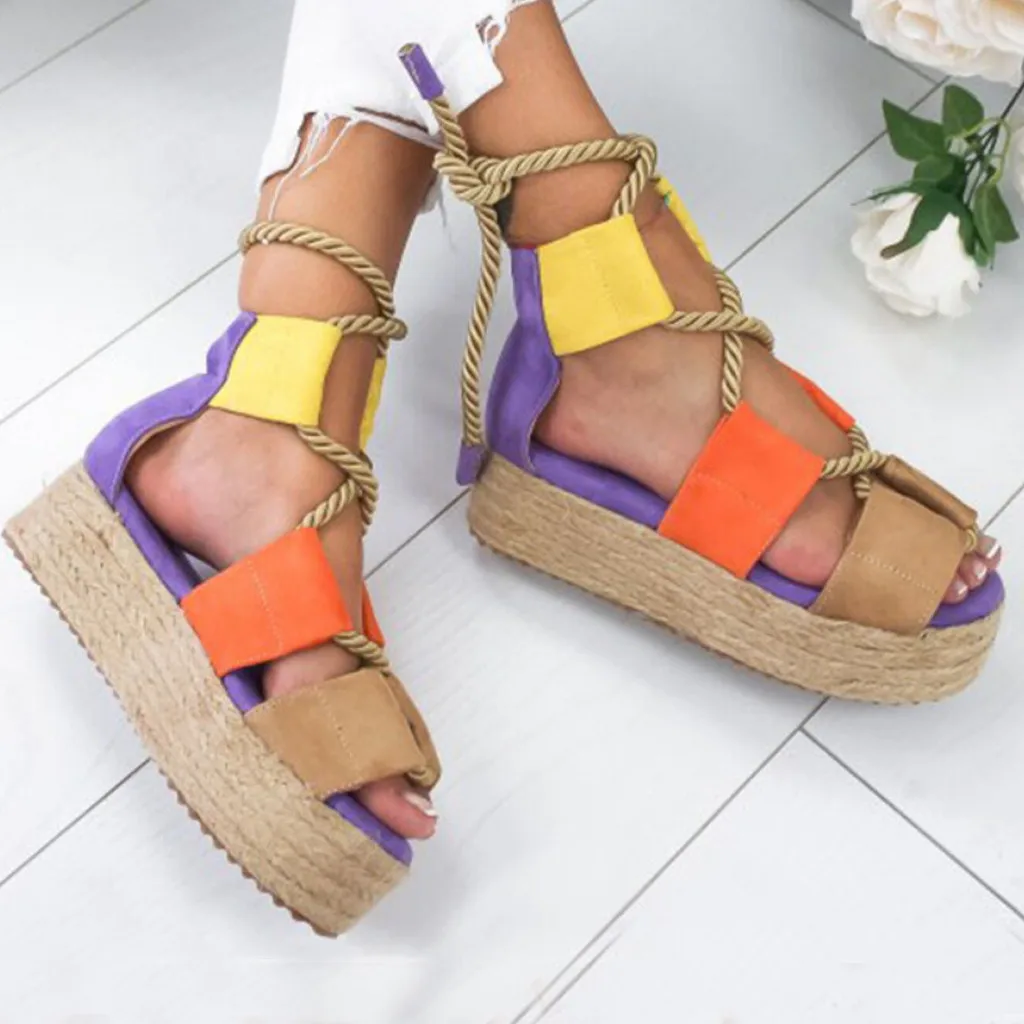 SAGACE/женские Вьетнамки Chaussures удобные босоножки на танкетке женская прогулочная
