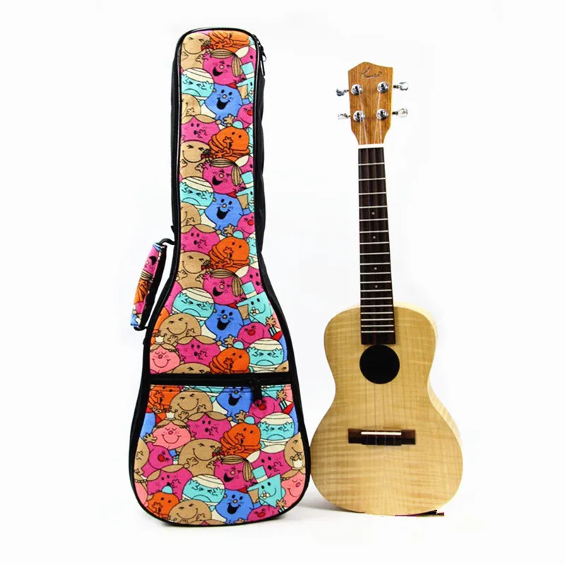 21 23 24 26 дюймов укулеле рюкзак небольшой портативный гитара плечевой Gig Bag народном стиле Ukelele случай крышки Гитарные аксессуары