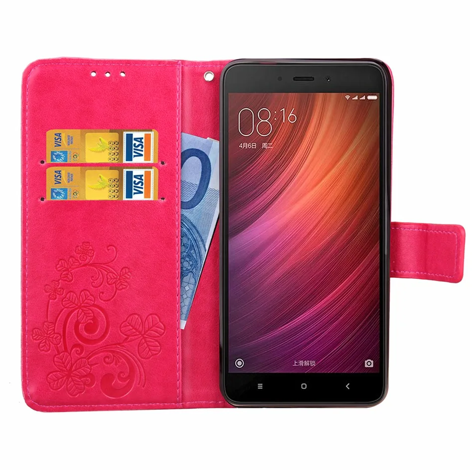 Чехол для Xiaomi redmi note 4X флип кошелек чехол из искусственной кожи 4/4 pro книжка с