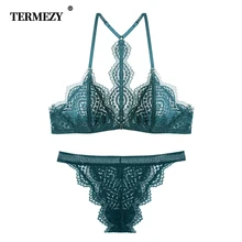 TERMEZY женское нижнее белье, женский сексуальный кружевной комплект нижнего белья, бюстгальтер с застежкой спереди, Модный женский тонкий бюстгальтер без косточек, комплект бюстгальтера для отдыха