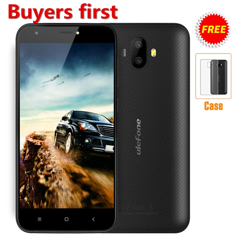 

original Ulefone S7 PRO 5.0" HD 3G WCDMA Mobile phone MTK6580 Quad Core RAM 2GB ROM 16GB Android 7.0 GPS 13mp smartphone