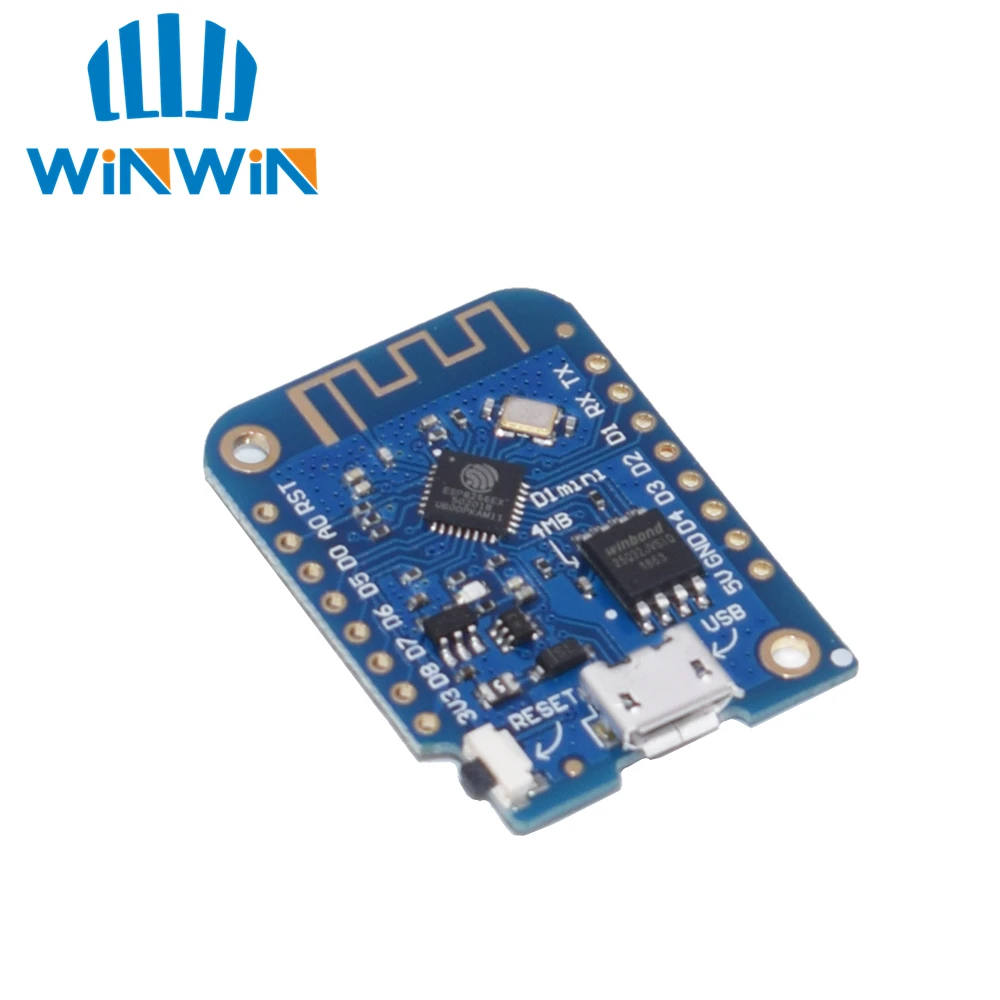 10 шт. для Wemos D1 Mini V3.0.0 wifi Интернет вещей макетная плата на основе ESP8266 CH340 CH340G для Arduino Nodemcu V2 Micro