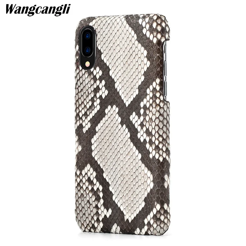

Leather python skin cover back For HUAWEI nova3 case python skin high-end custom phone for huawei p9 case For HUAWEI Nova 2s