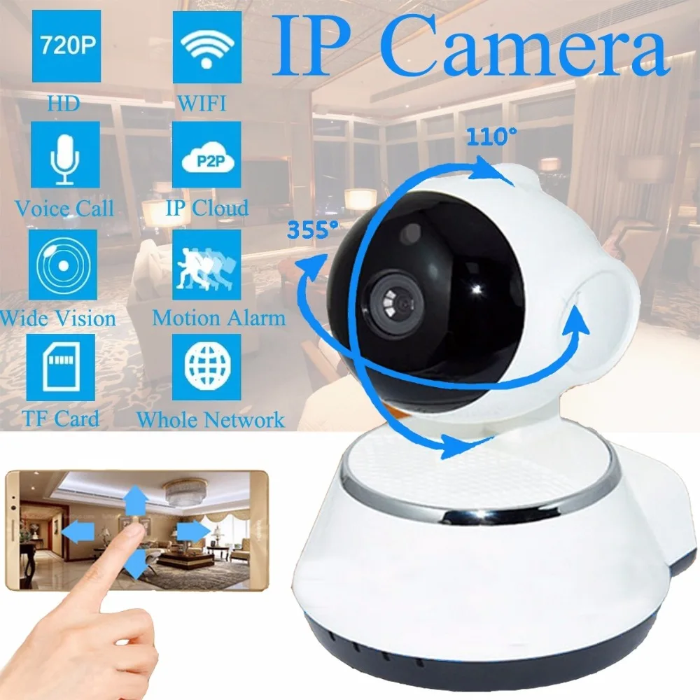 HD 1280 WiFi Smart Net Night Vision Camera CCTV IP Camera Remote
