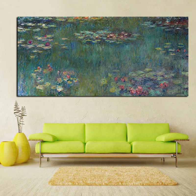 Oil Painting Canvas Print Digital Wall Art Golden Almond Blossoms Style Unframed