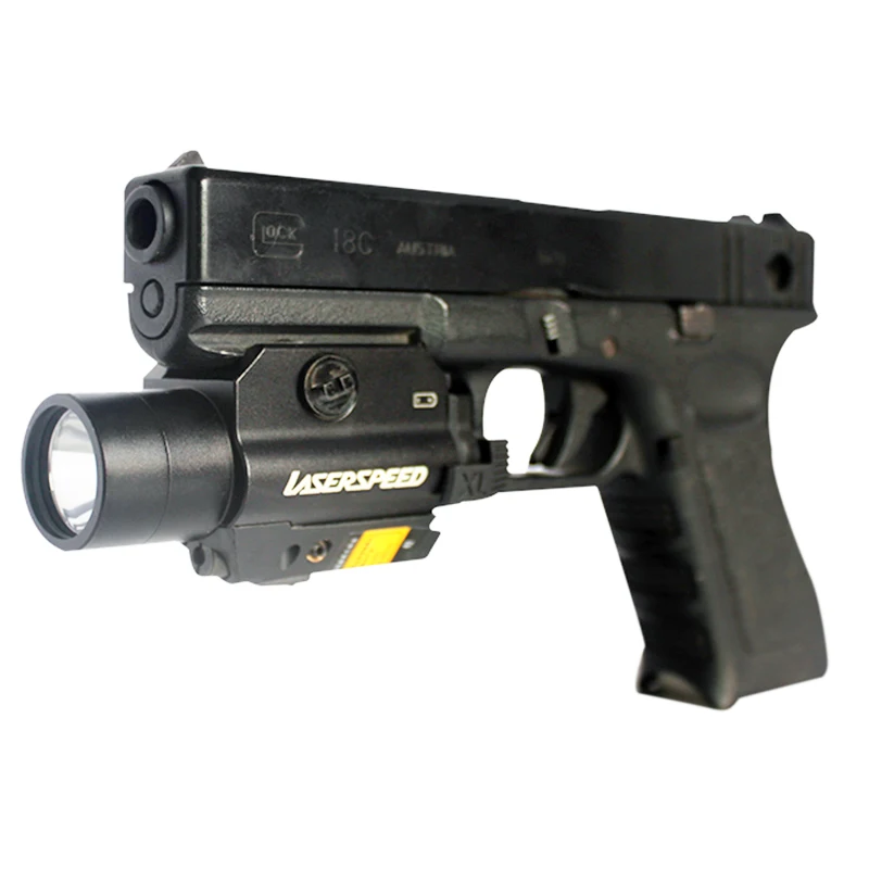 Прямая тактический рельсовый зеленый лазерный прицел glock лазерный фонарик combo glock