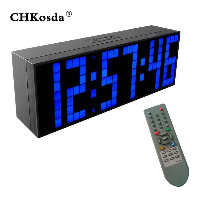 

KOSDA Alarm Remote Control Digital Clock Alarm System Smart Clock reloj despertador digital led reloj digital pared