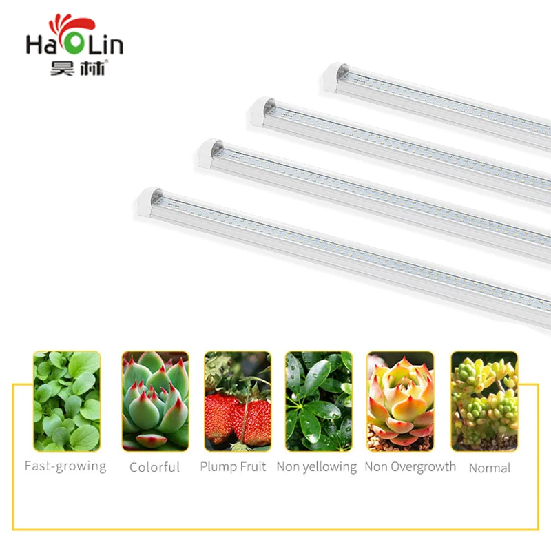 

T8 pcs x4 Led Grow Light Full Spectrum Tube LED Plant Grow Light Hydroponic System LED Indoor Bar Light