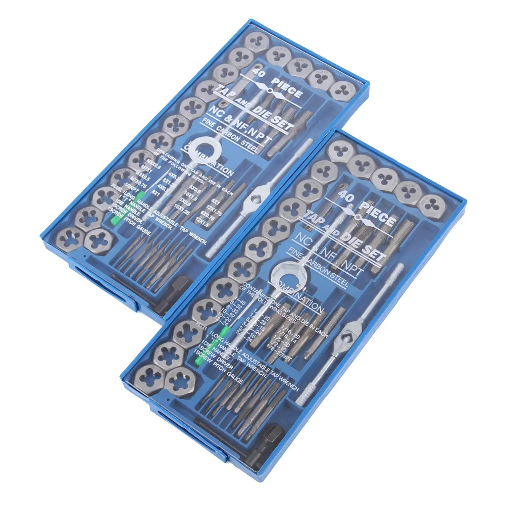 (Shipping From US )80PC Carbon Steel SAE METRIC Tap and Die Set