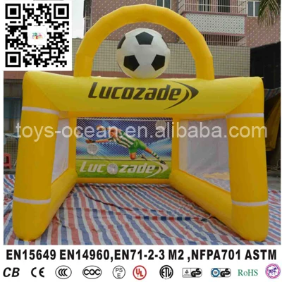 

mini Inflatable football goal for soccer shooting with customized logo printing