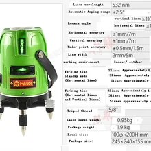 360 лазер niveau Вертикальные Горизонтальные 3X зеленые линии уровней niveau лазерный нивелирование