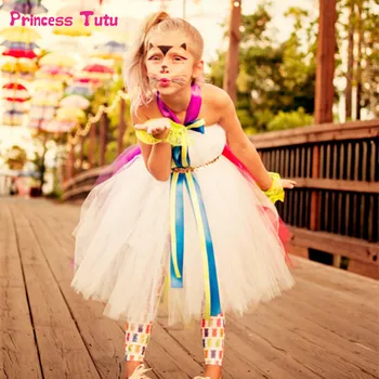 

Girl Tutu Dress Tulle Cute Princess Dress Candy Cat Cosplay Costume Kid Birthday Party Pageant Wedding Dress Children Ball Gown