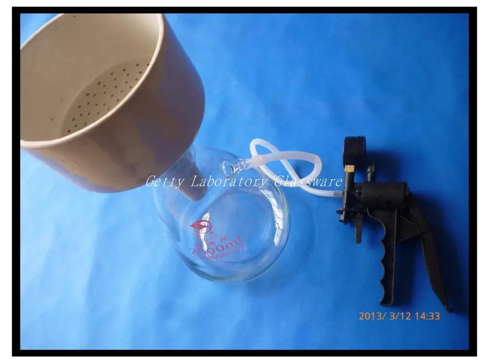 500ml Buchner Funnel Apparatus, Filting Funnel Kit, with hand vacuum