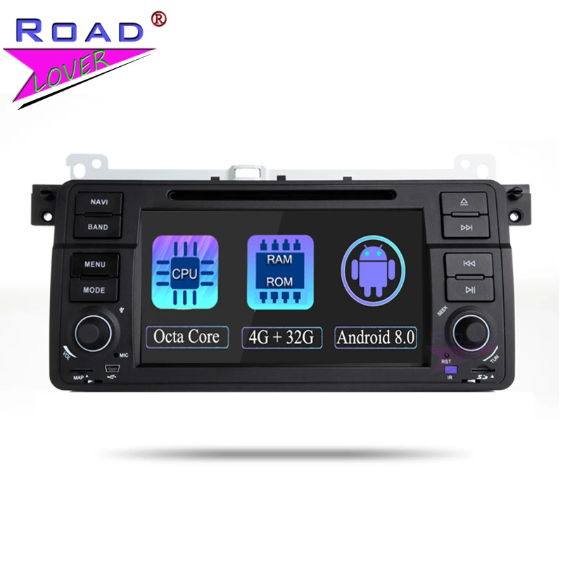 Автомагнитола TOPNAVI 2 Din 4 Гб + 32 ГБ Android 8 0 Восьмиядерный процессор для BMW 3 серии E46 MG ZT