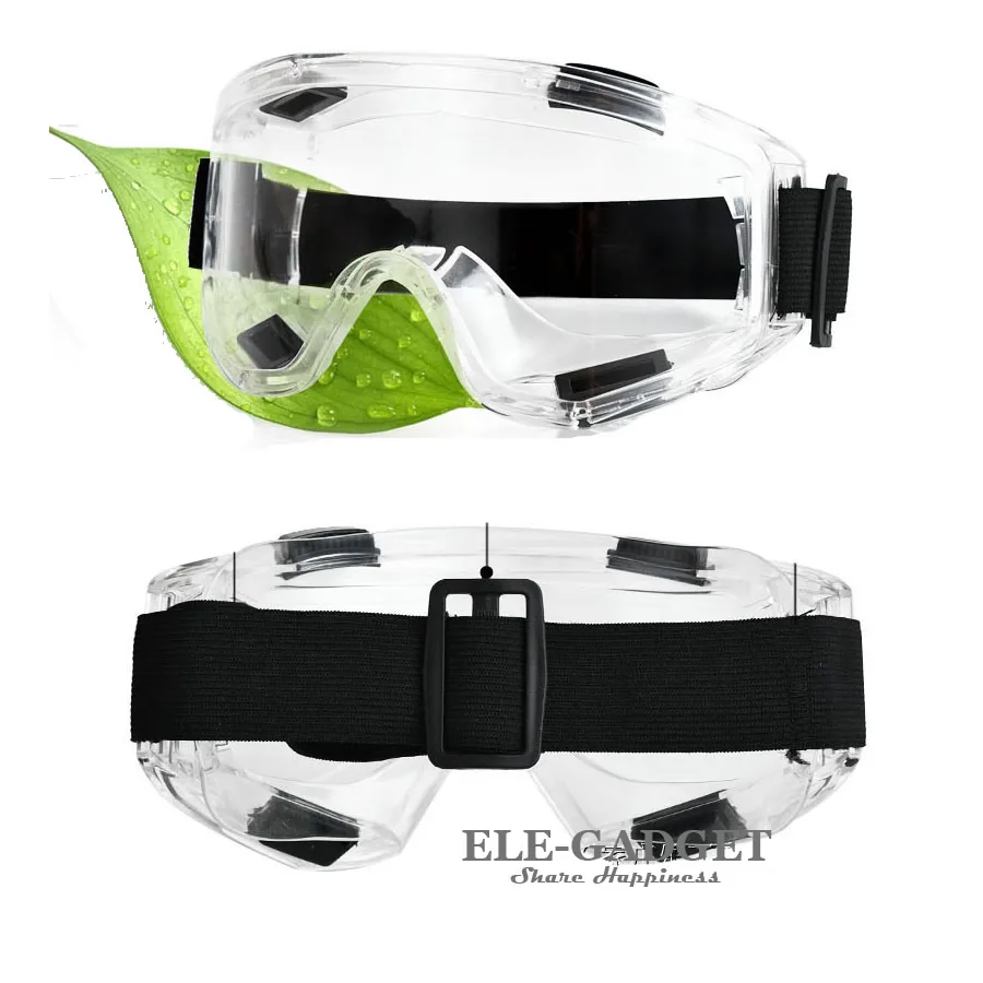  Professional Half Face Gas Dust Mask With Wide Vision Safety Goggles Carbon Filtering Cartridge For