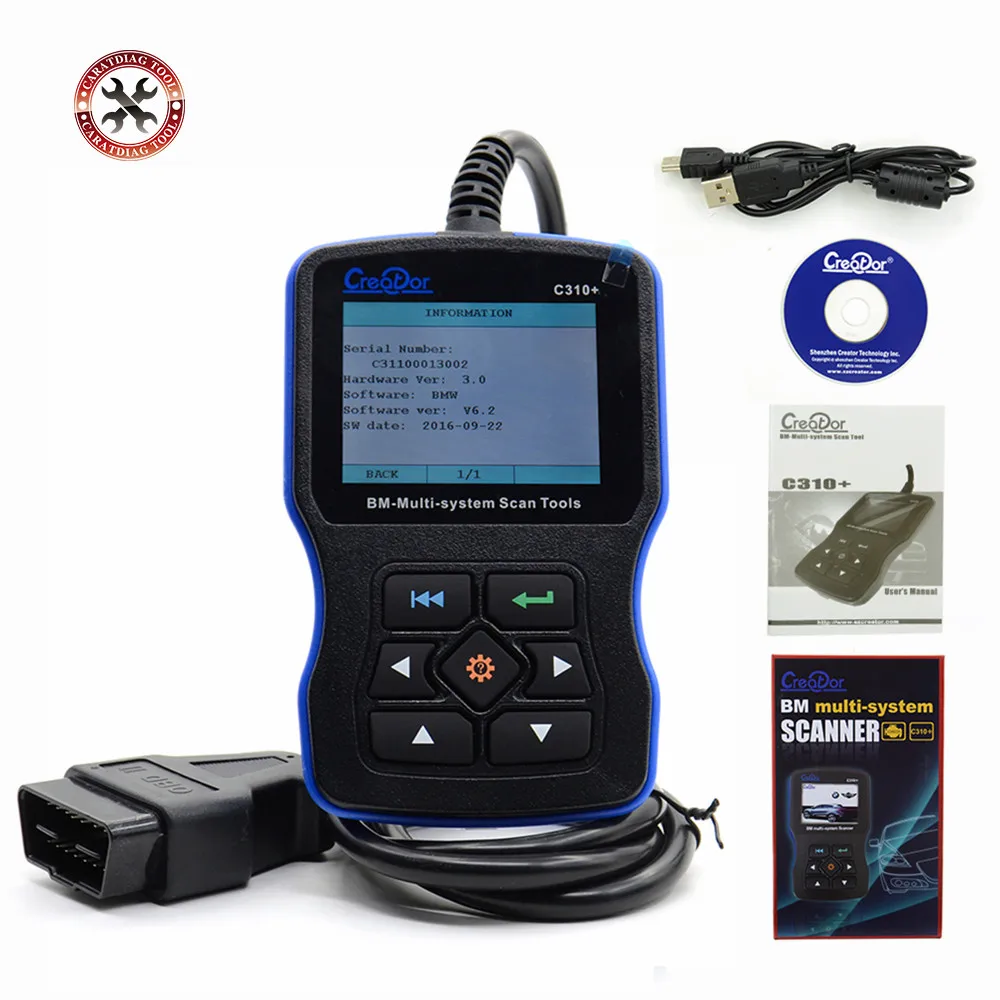 

V7.6 Newewst Creator C310+ for BMW Multi System Scan Tool Creator Original C310+ Scanner OBDII/EOBD Code Reader