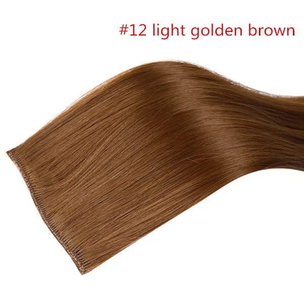 SARLA, 20 дюймов, 24 дюйма, 28 дюймов, синтетические волосы, прямые волосы для наращивания, накладные волосы на заколках, выделяют волосы, высокотемпературное волокно - Цвет: Light Golden Brown