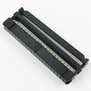 

10 Pcs 0.100" 2.54 mm 44 Pin 2x22 P dual Row IDC Connector Rectangular Female Socket Receptacle Ribbon Cable 1.27 mm Connector